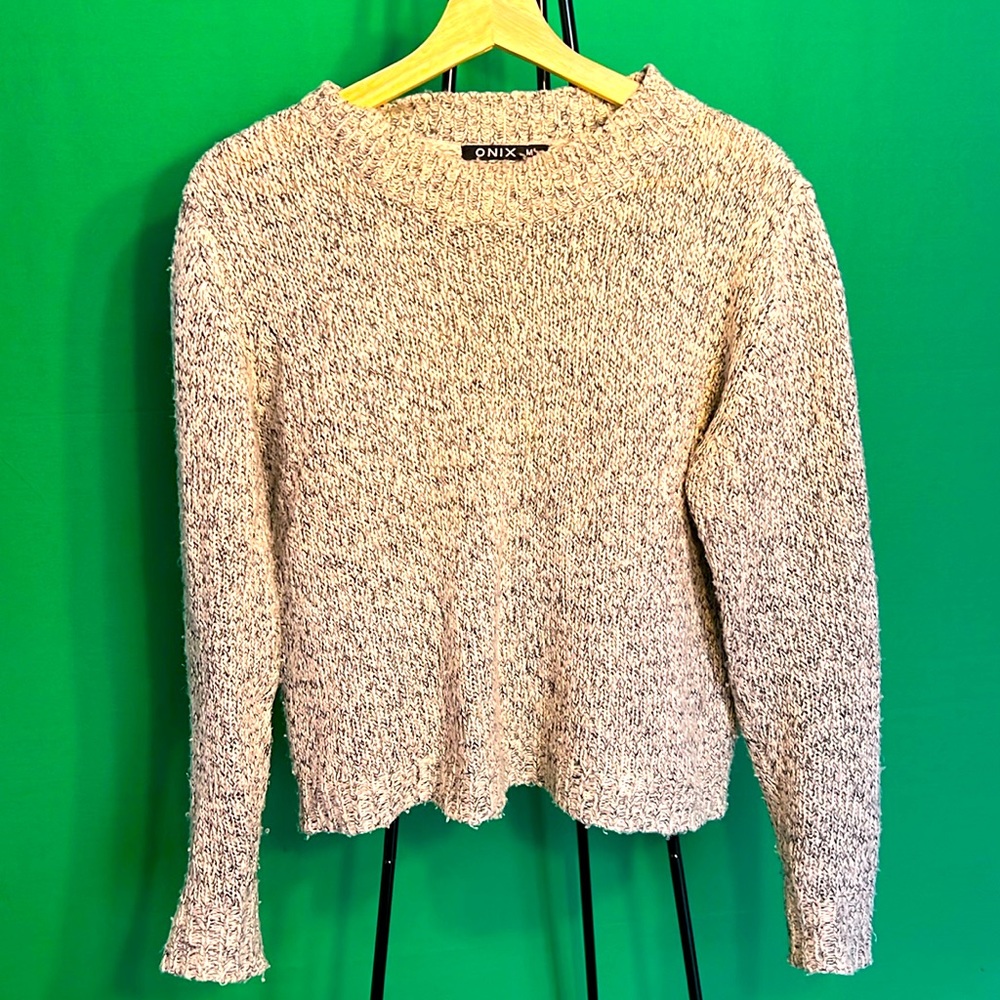 Onyx M Sweater Wool Light but Warm for Everyday Use Long Sleeve Plain Design